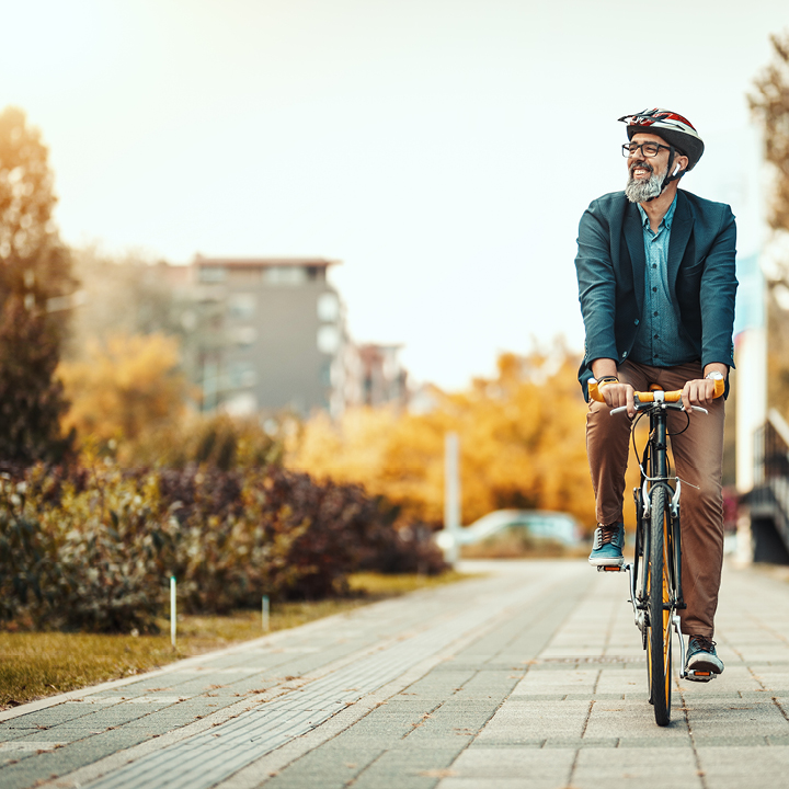 Transport med cykel i Kungsbacka Sydöstra Centrum kommer vara en självklarhet.